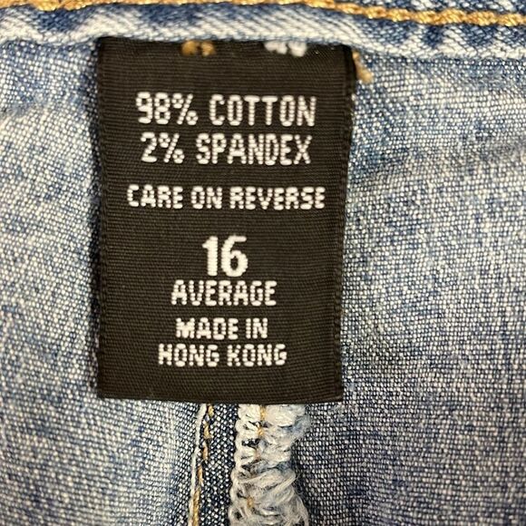 Vintage NEW YORK JEANS Ladies Light Wash Button Zip Denim Jeans Size 16 Bootcut - Picture 9 of 10